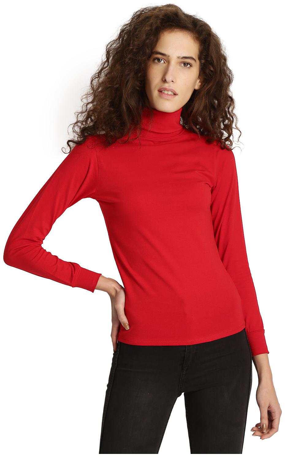 

BLUE CHIC Women Solid Regular top - Red