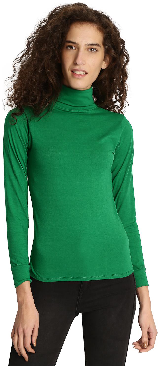 

BLUE CHIC Women Solid Regular top - Green