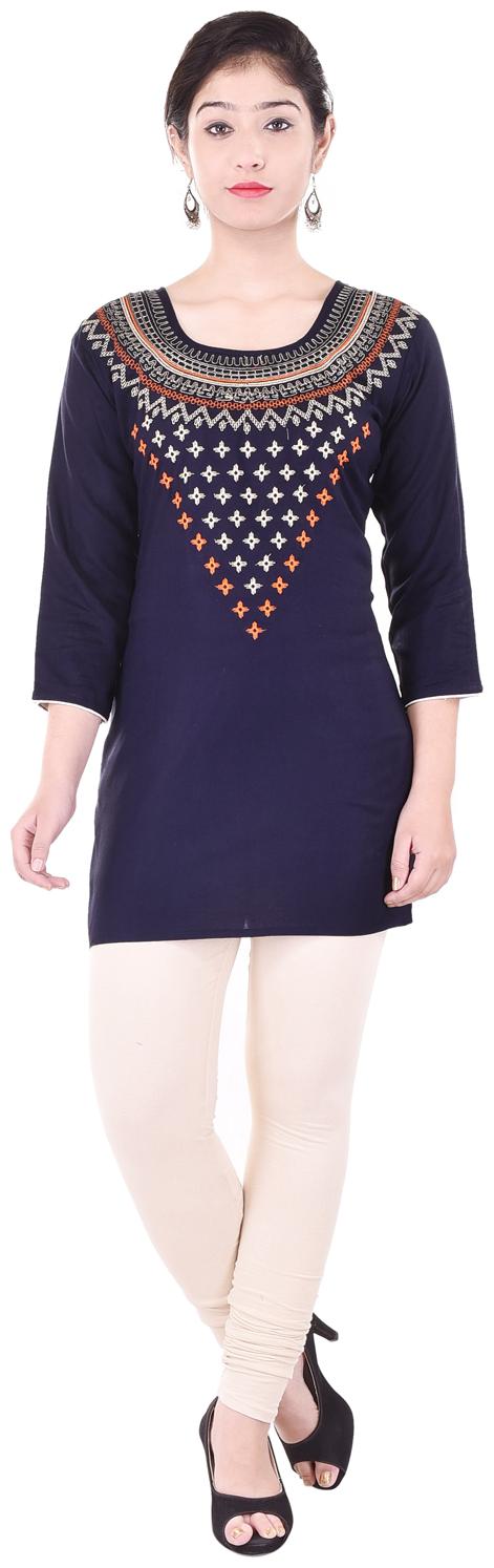 

blue color regular kurta
