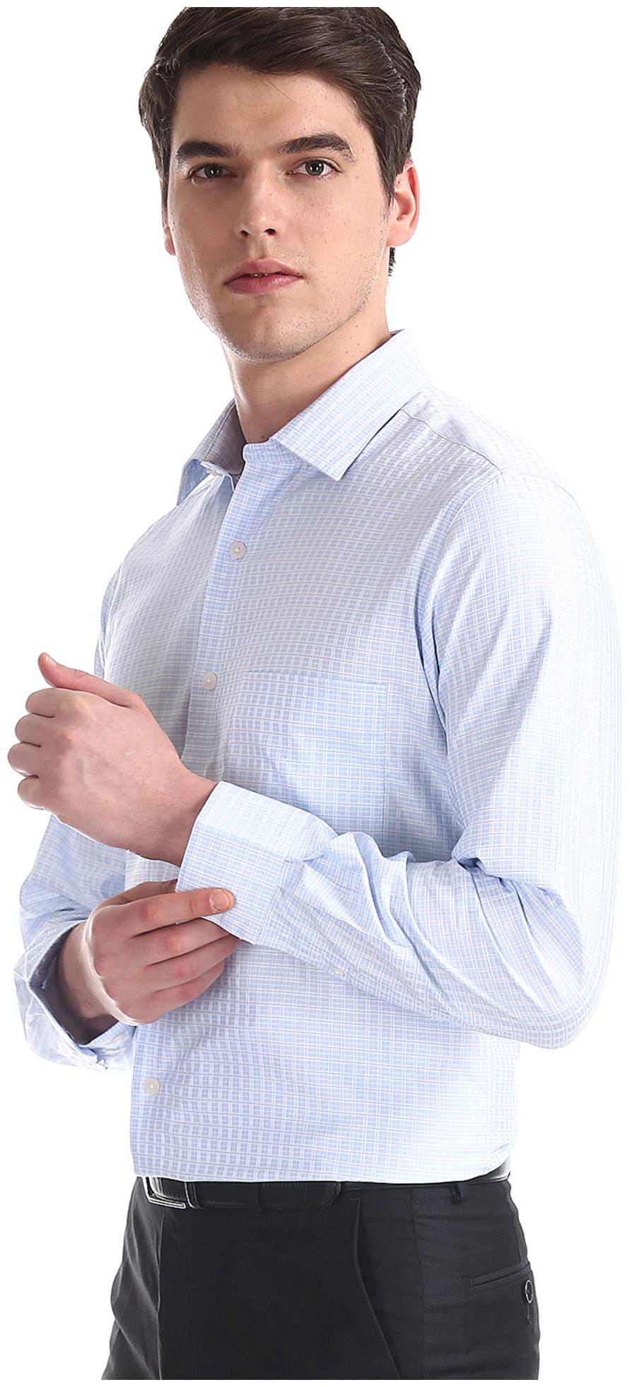 

Arrow Men Regular fit Formal Shirt - Blue
