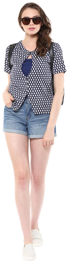 

Abiti Bella Women Printed Regular top - Blue