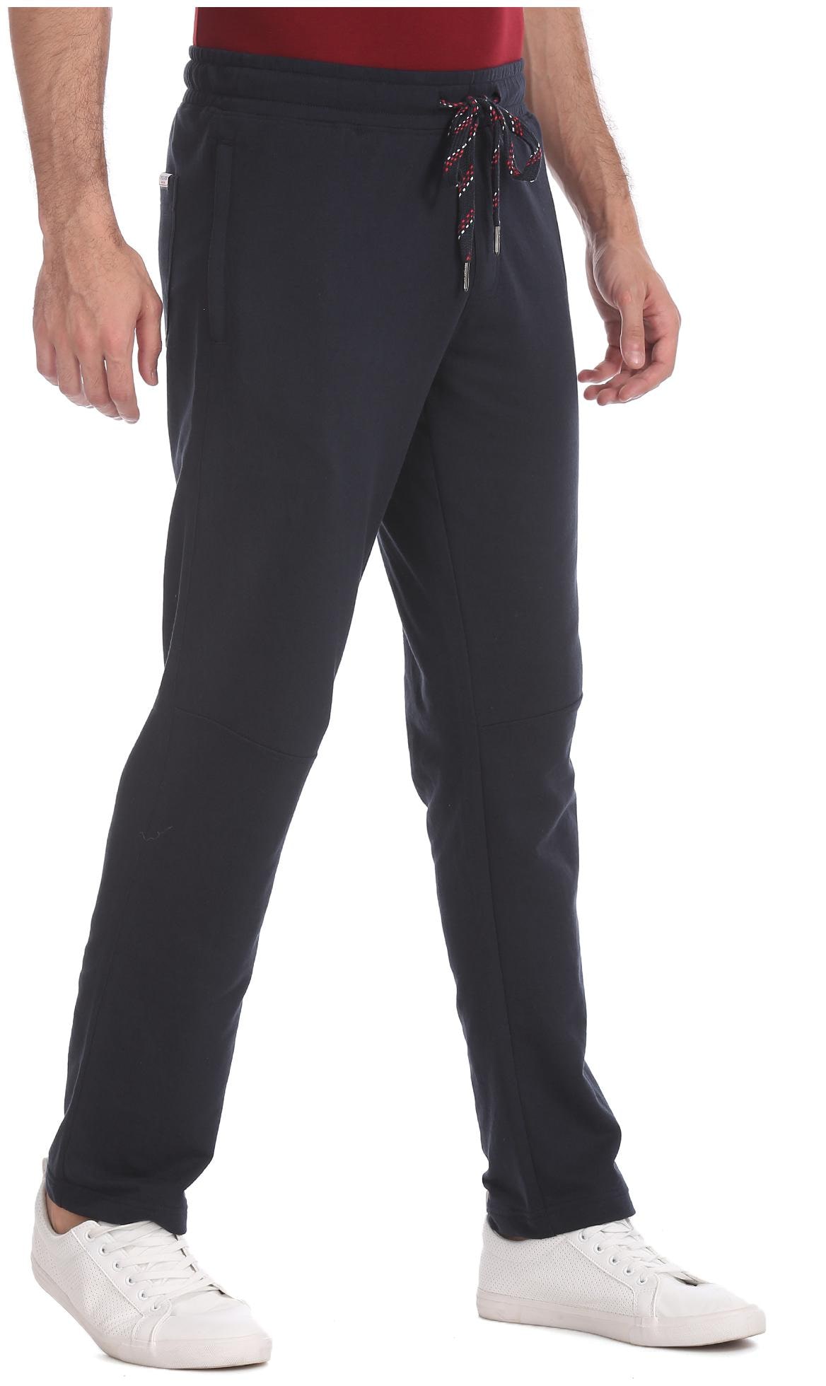 

U S Polo Assn Men Blue Solid Regular fit Track pants