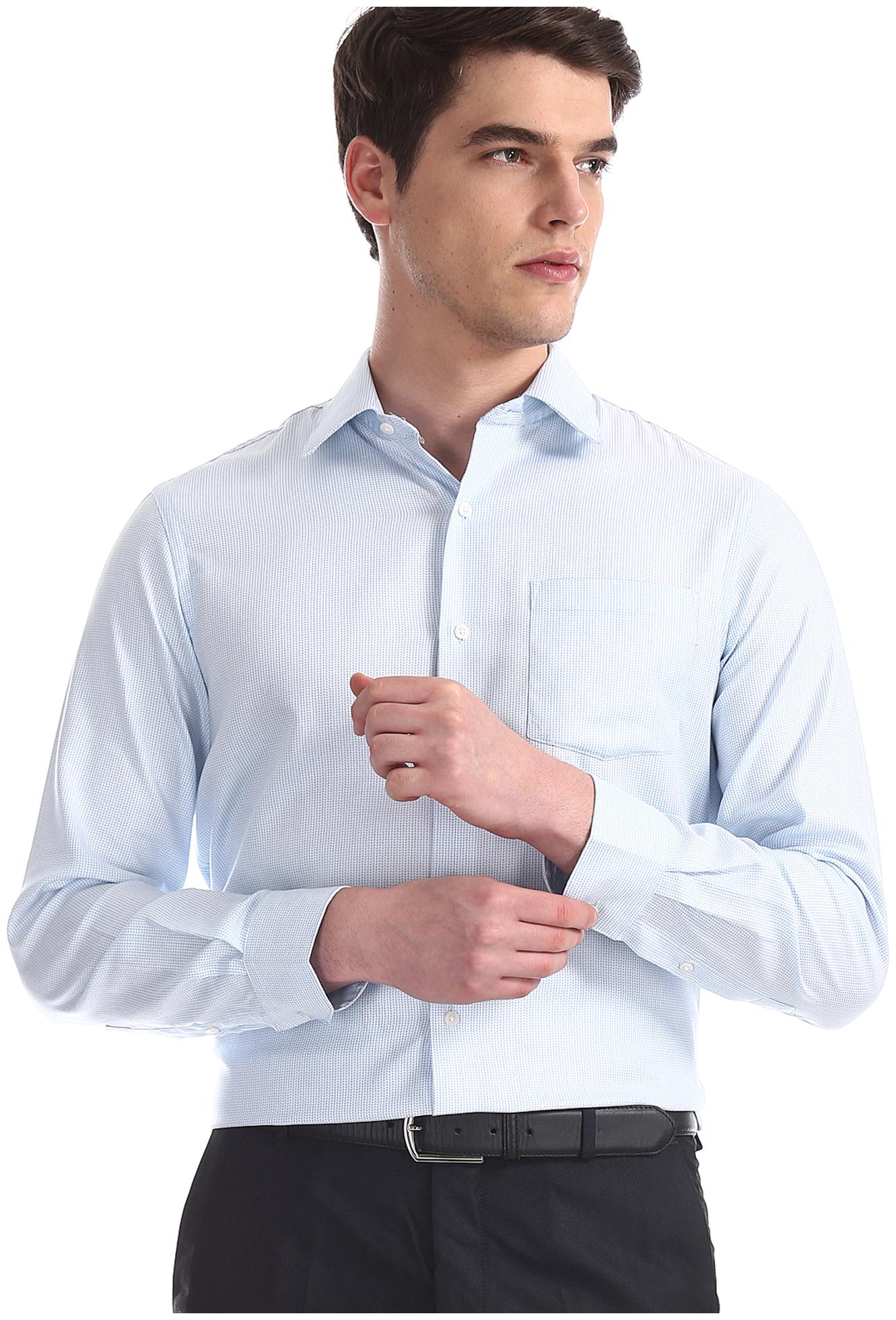

Arrow Men Slim fit Formal Shirt - Blue