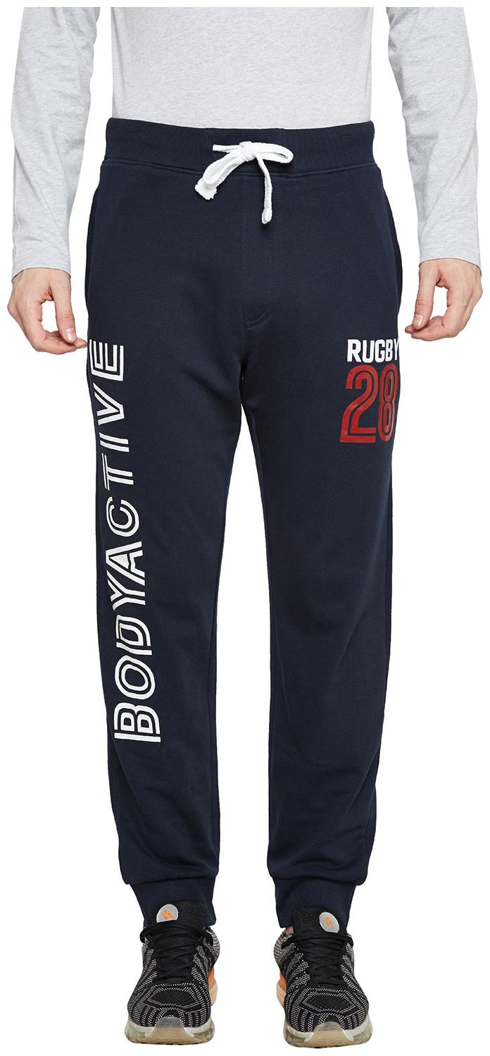 

Bodyactive Men Blue Solid Regular fit Track pants