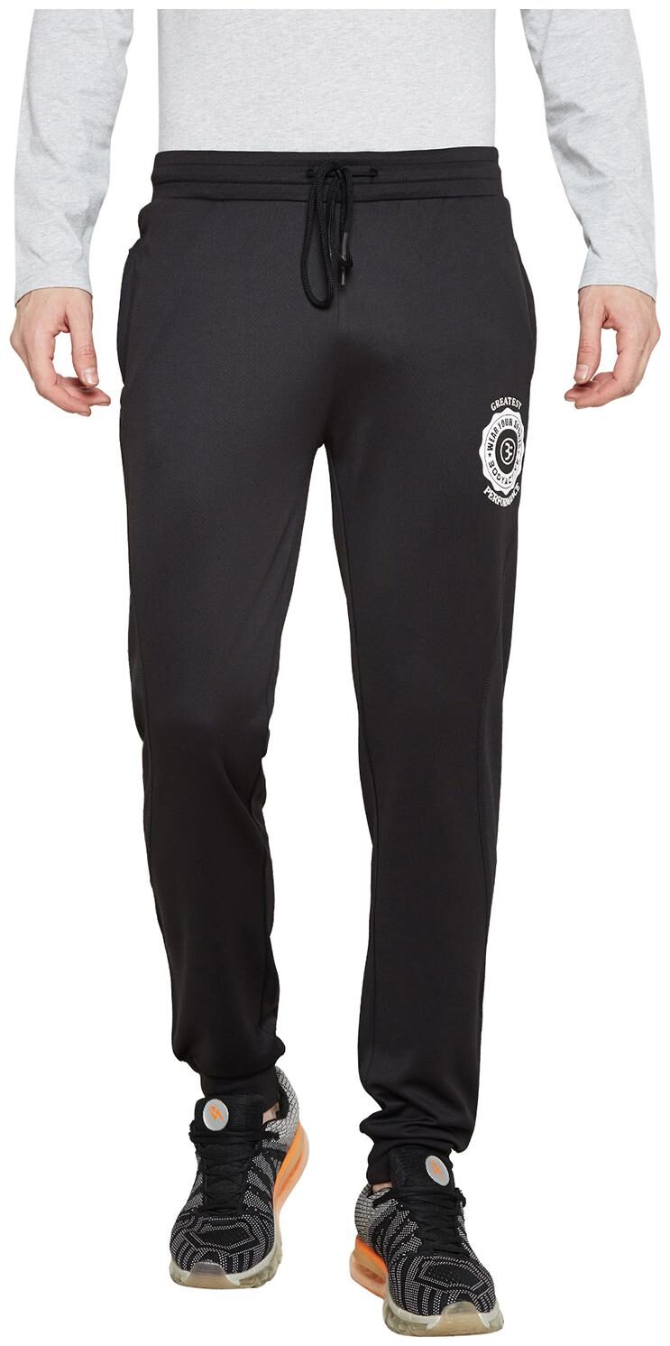 

Bodyactive Men Black Solid Regular fit Track pants