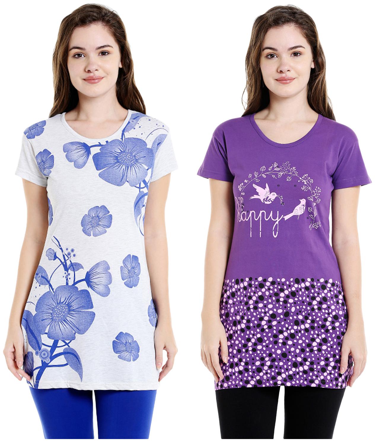 

Bodyactive Women Assorted Regular fit Round neck Cotton T shirt