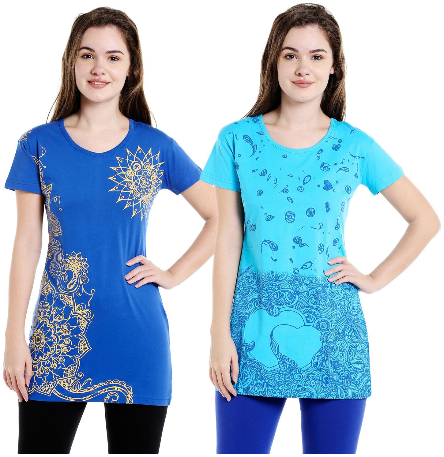 

Bodyactive Women Assorted Regular fit Round neck Cotton T shirt
