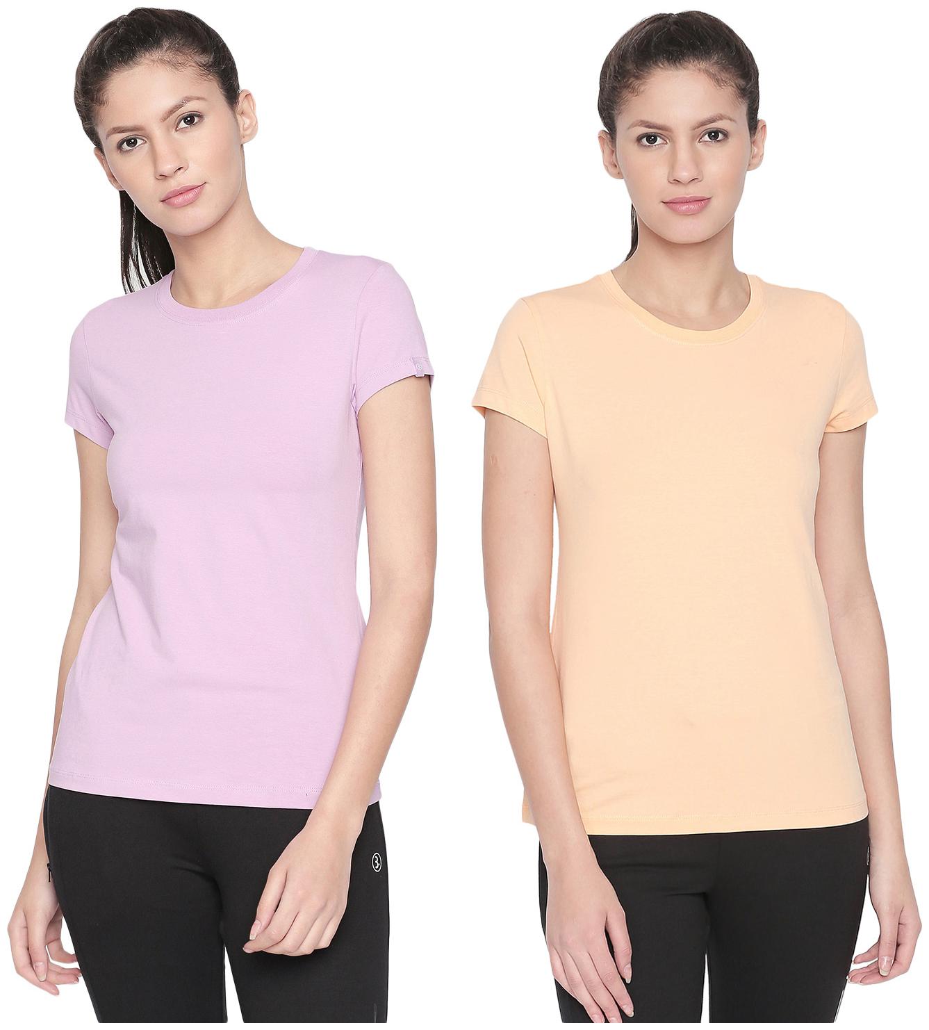 

Bodyactive Women Assorted Regular fit Round neck Cotton T shirt