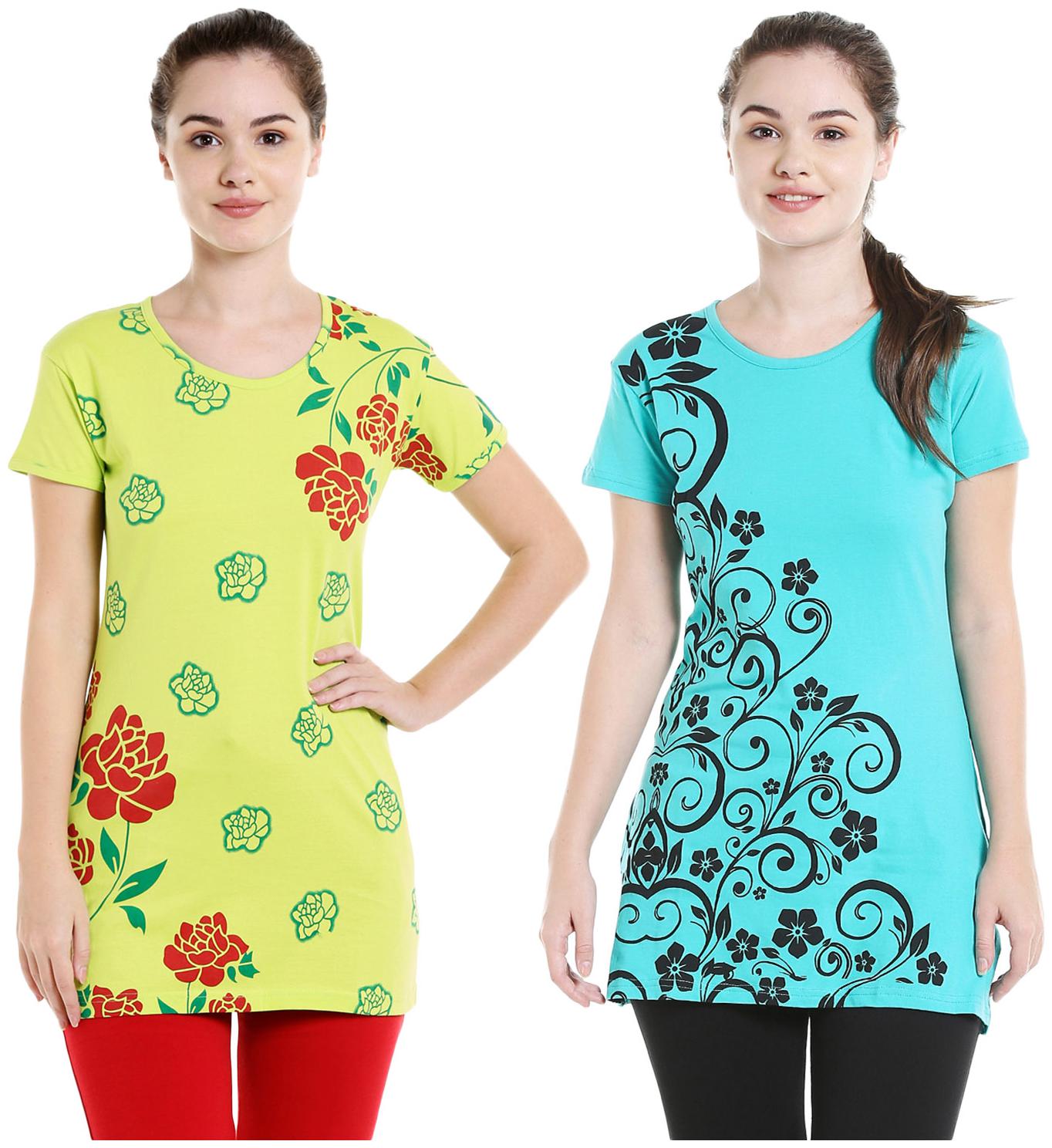 

Bodyactive Women Assorted Regular fit Round neck Cotton T shirt
