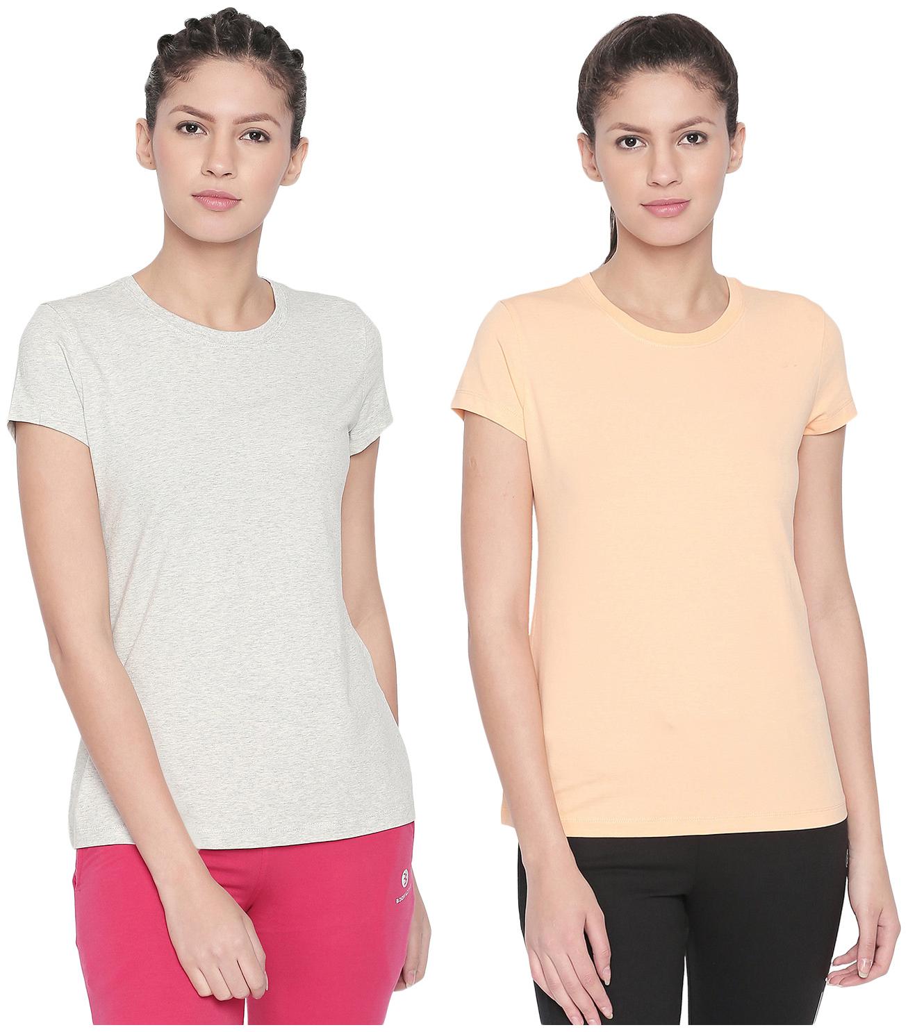 

Bodyactive Women Assorted Regular fit Round neck Cotton T shirt