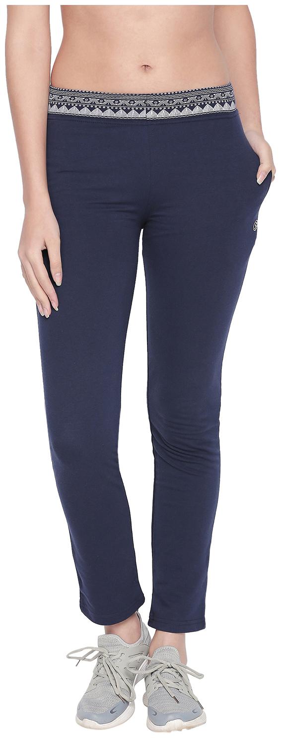 

Bodyactive Women Regular fit Cotton Solid Track pants - Blue