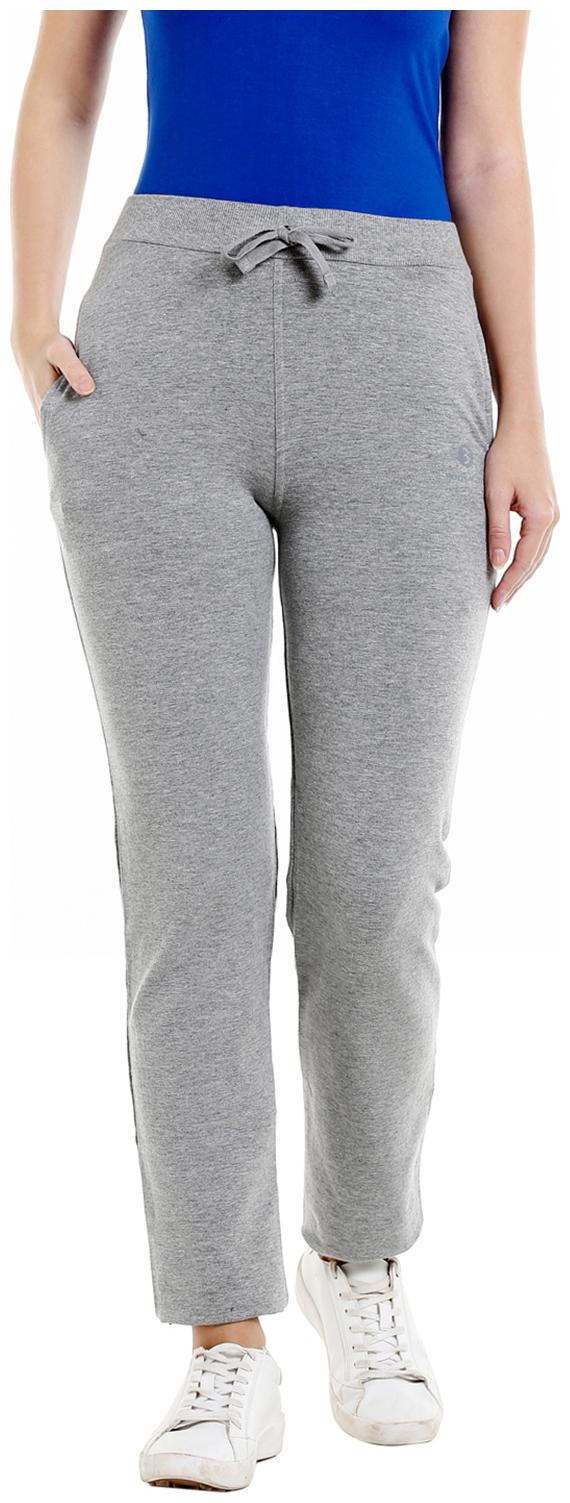 

Bodyactive Women Regular fit Cotton Solid Track pants - Grey
