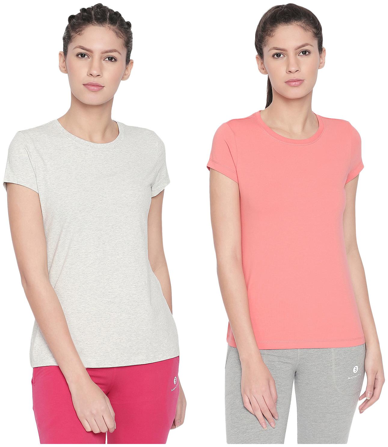 

Bodyactive Women Assorted Regular fit Round neck Cotton T shirt