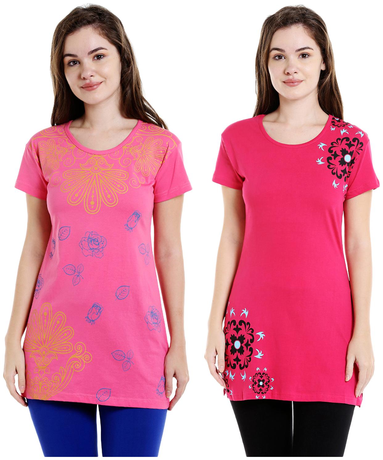 

Bodyactive Women Assorted Regular fit Round neck Cotton T shirt