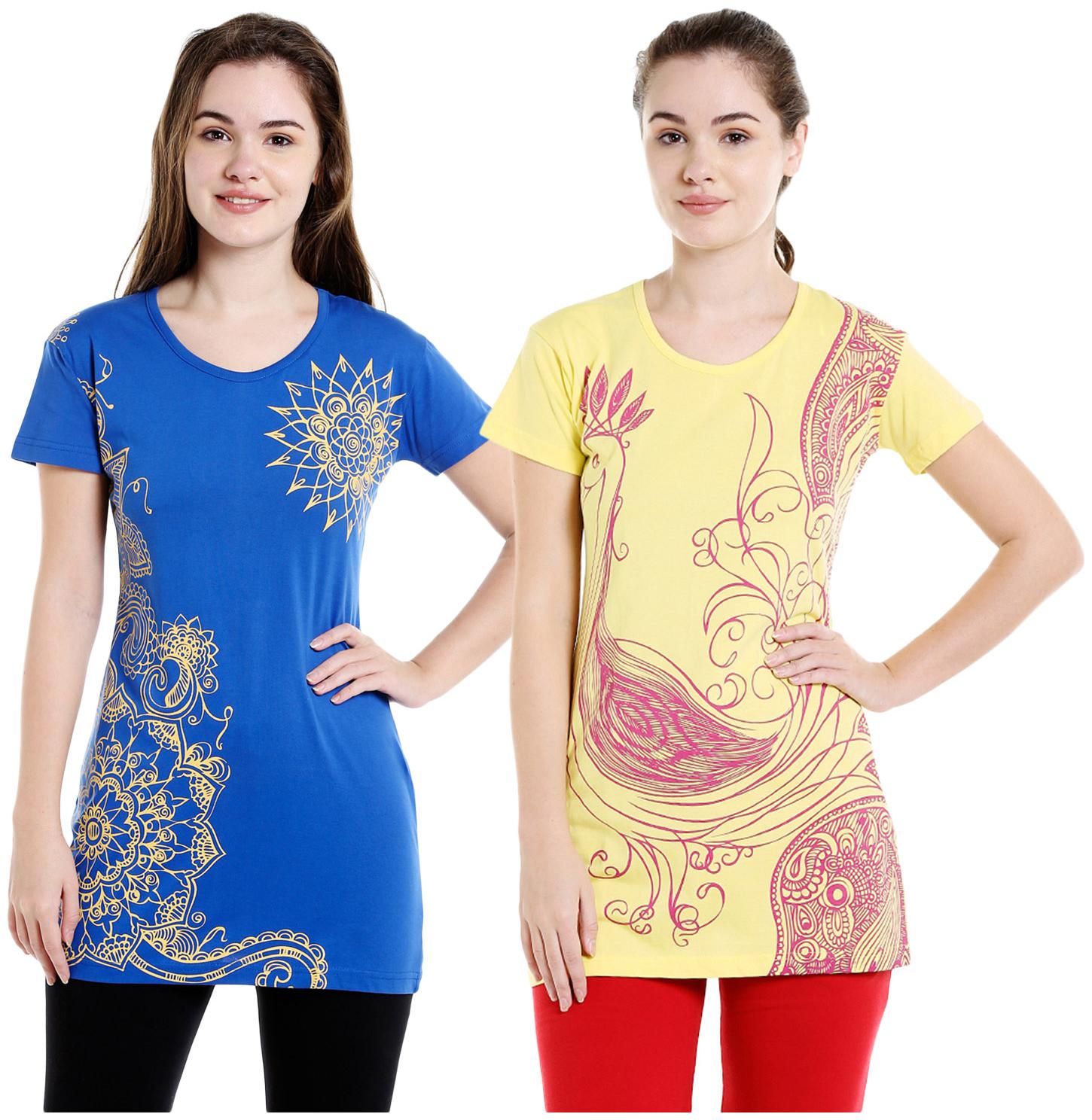 

Bodyactive Women Assorted Regular fit Round neck Cotton T shirt