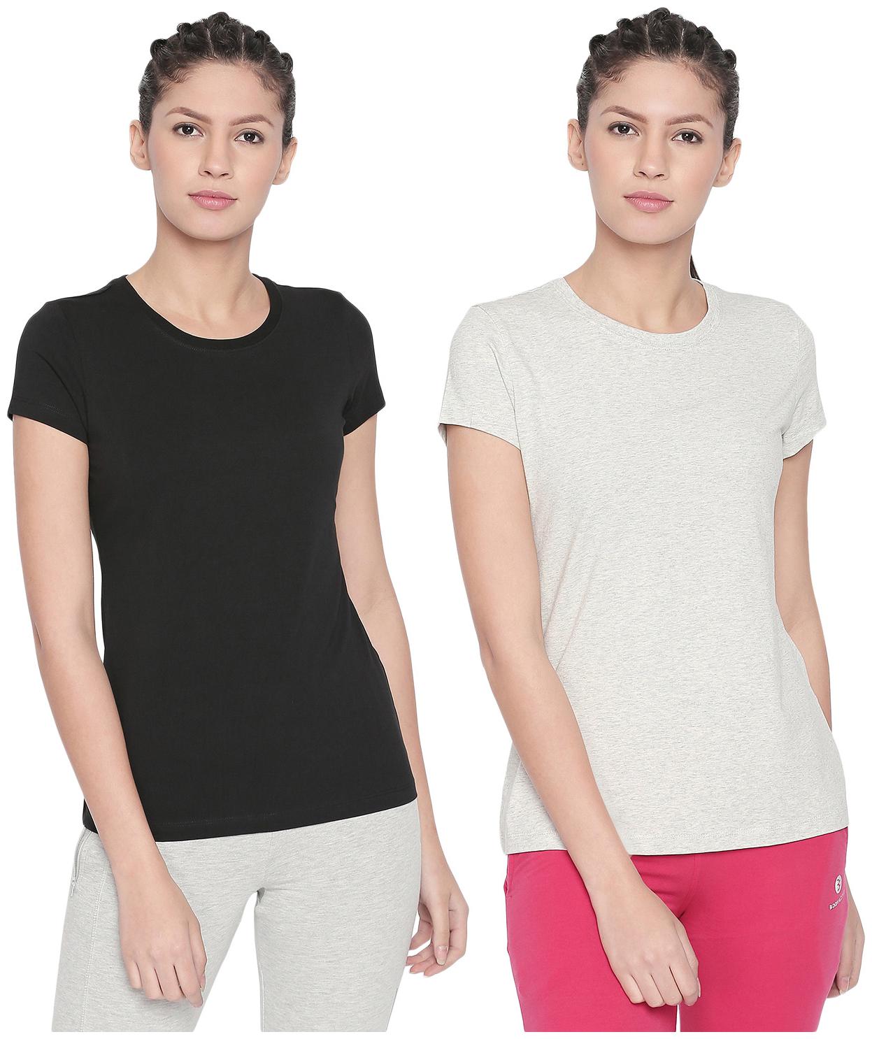 

Bodyactive Women Assorted Regular fit Round neck Cotton T shirt