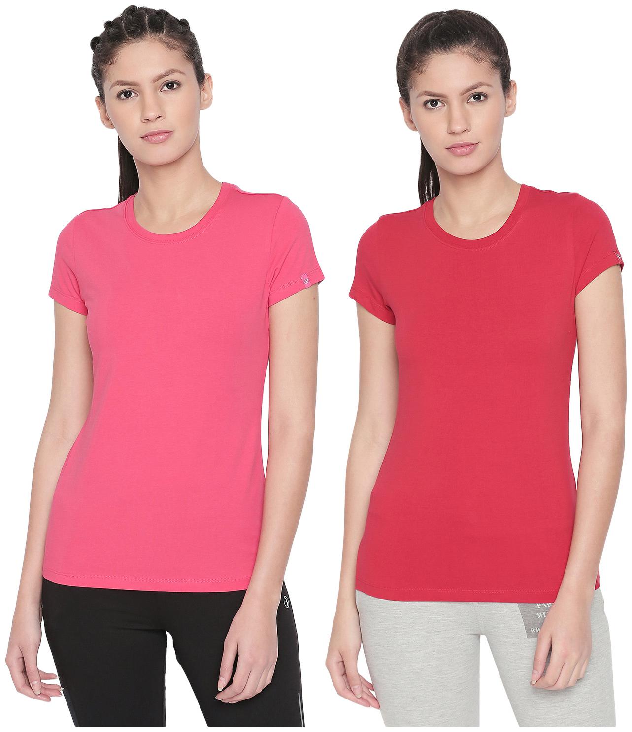 

Bodyactive Women Assorted Regular fit Round neck Cotton T shirt