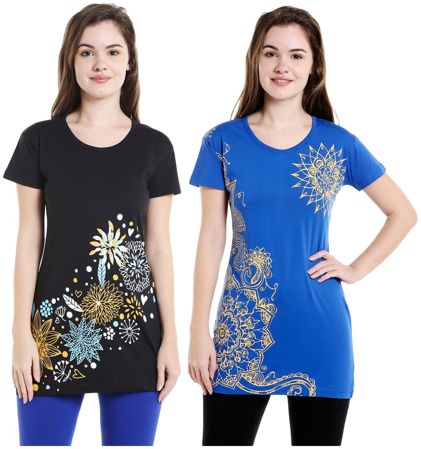 

Bodyactive Women Assorted Regular fit Round neck Cotton T shirt