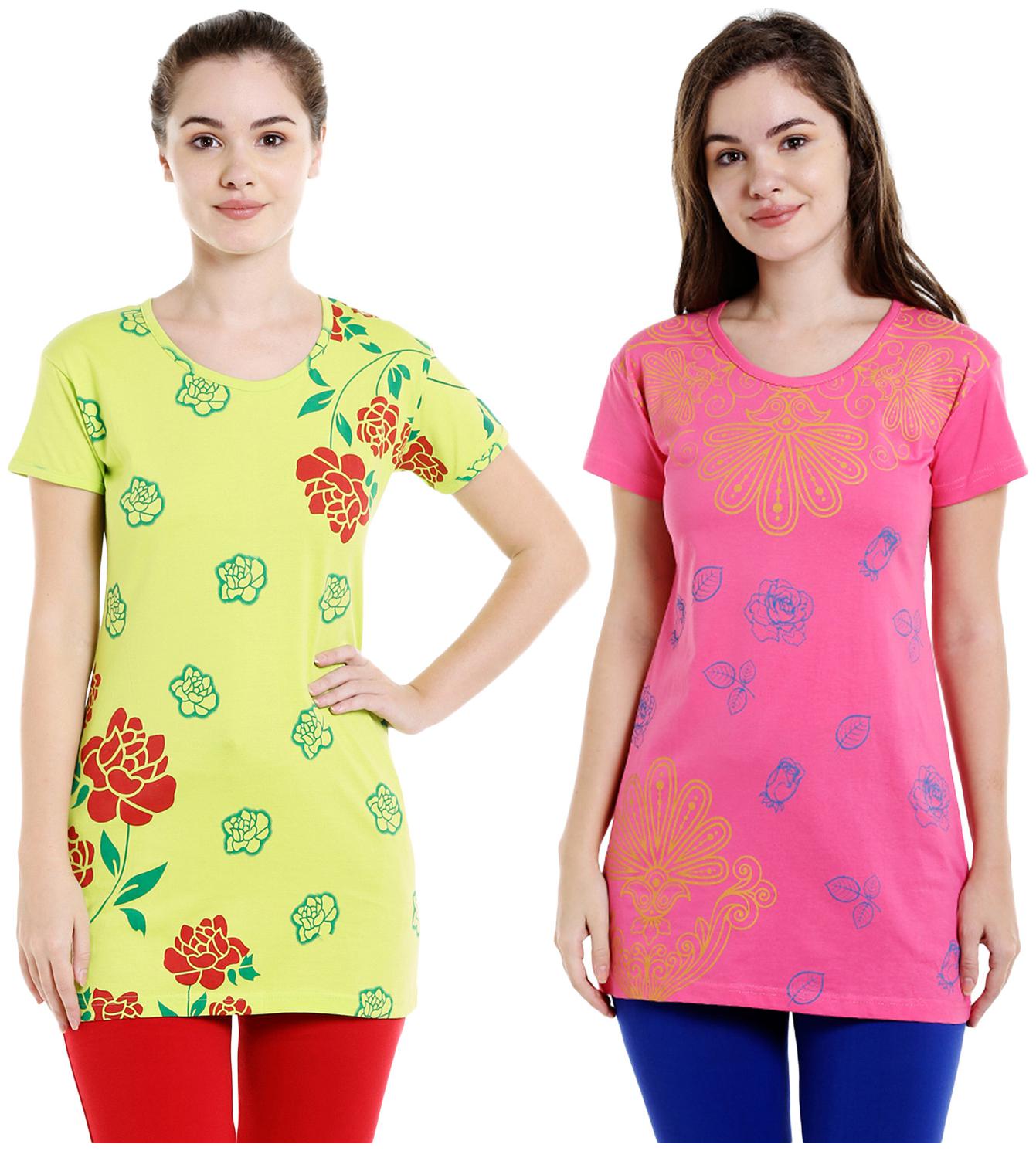 

Bodyactive Women Assorted Regular fit Round neck Cotton T shirt
