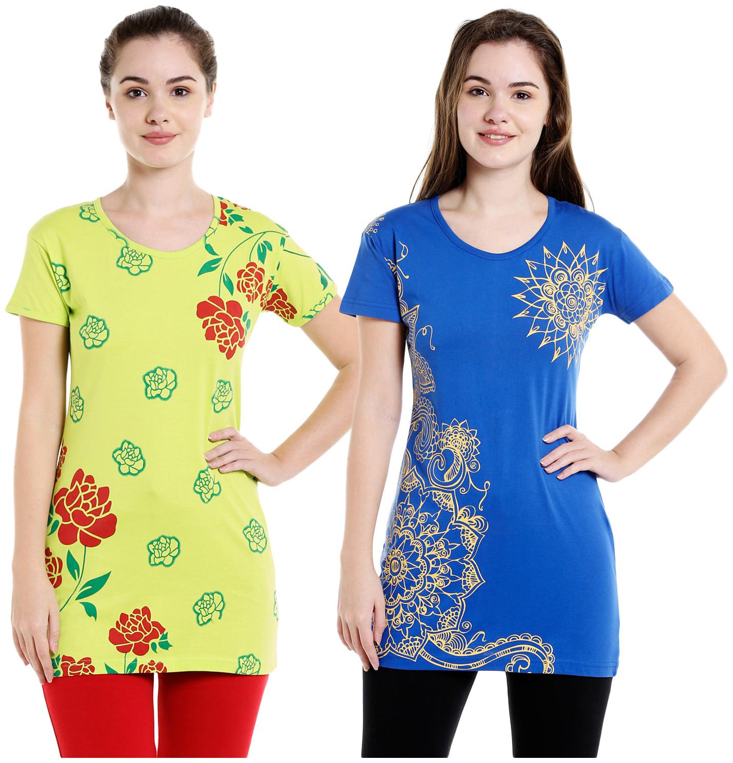 

Bodyactive Women Assorted Regular fit Round neck Cotton T shirt