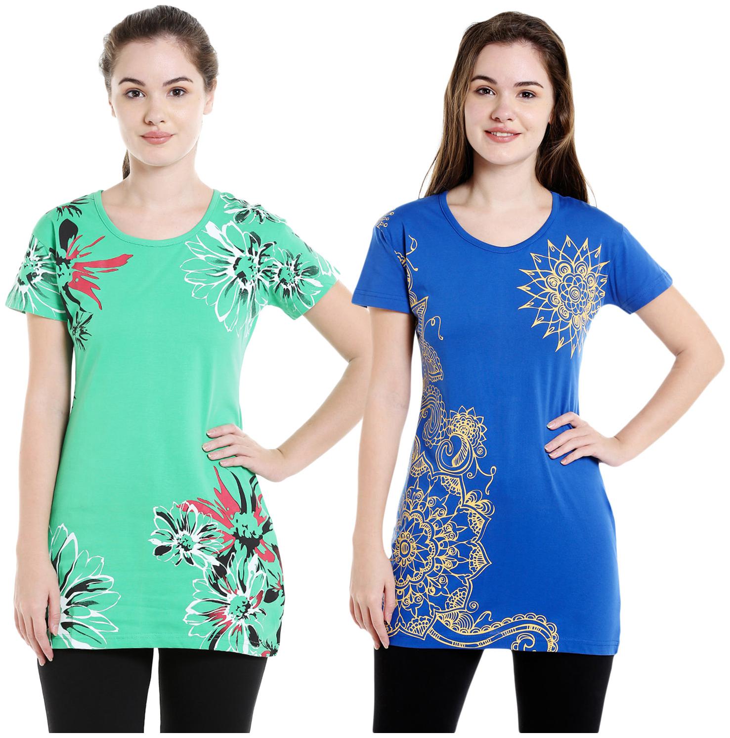 

Bodyactive Women Assorted Regular fit Round neck Cotton T shirt