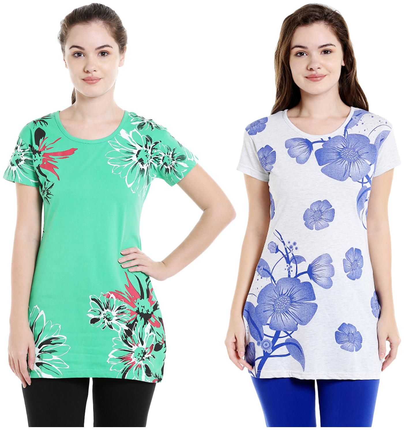 

Bodyactive Women Assorted Regular fit Round neck Cotton T shirt