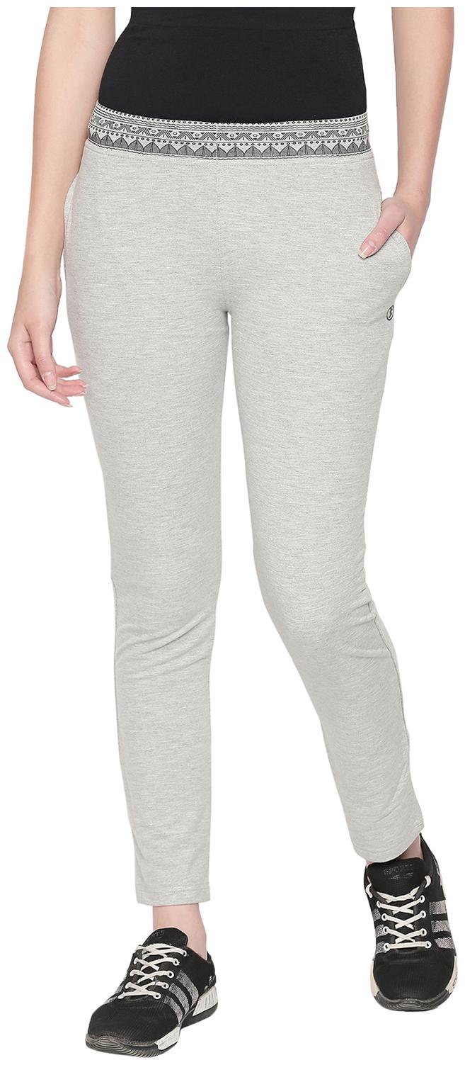 

Bodyactive Women Regular fit Cotton Solid Track pants - Grey