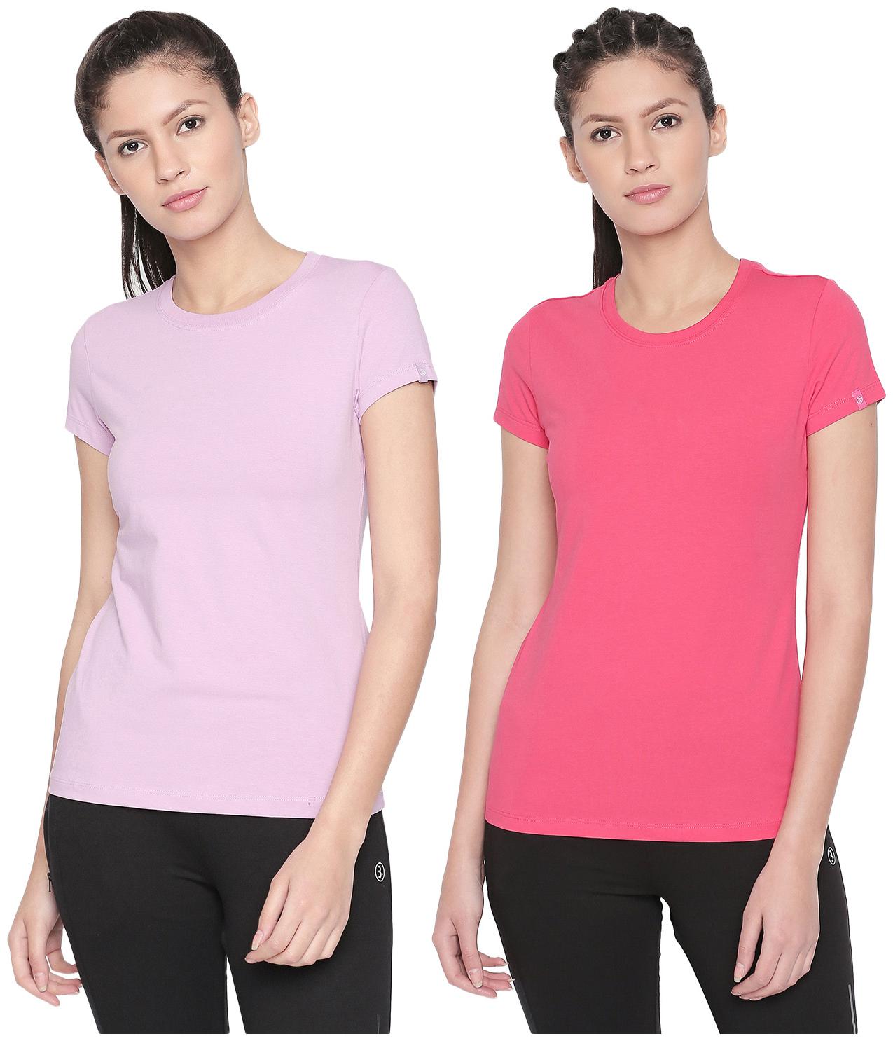 

Bodyactive Women Assorted Regular fit Round neck Cotton T shirt