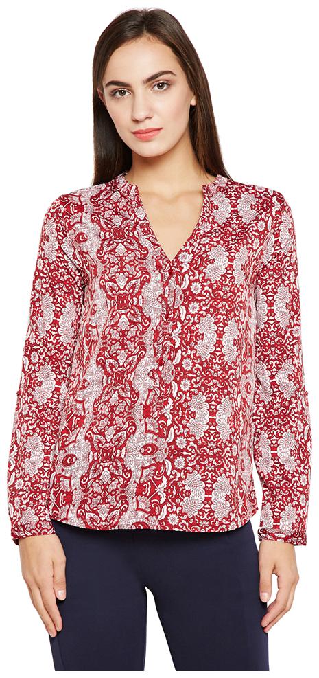 

OXOLLOXO Women Printed Regular top - Red