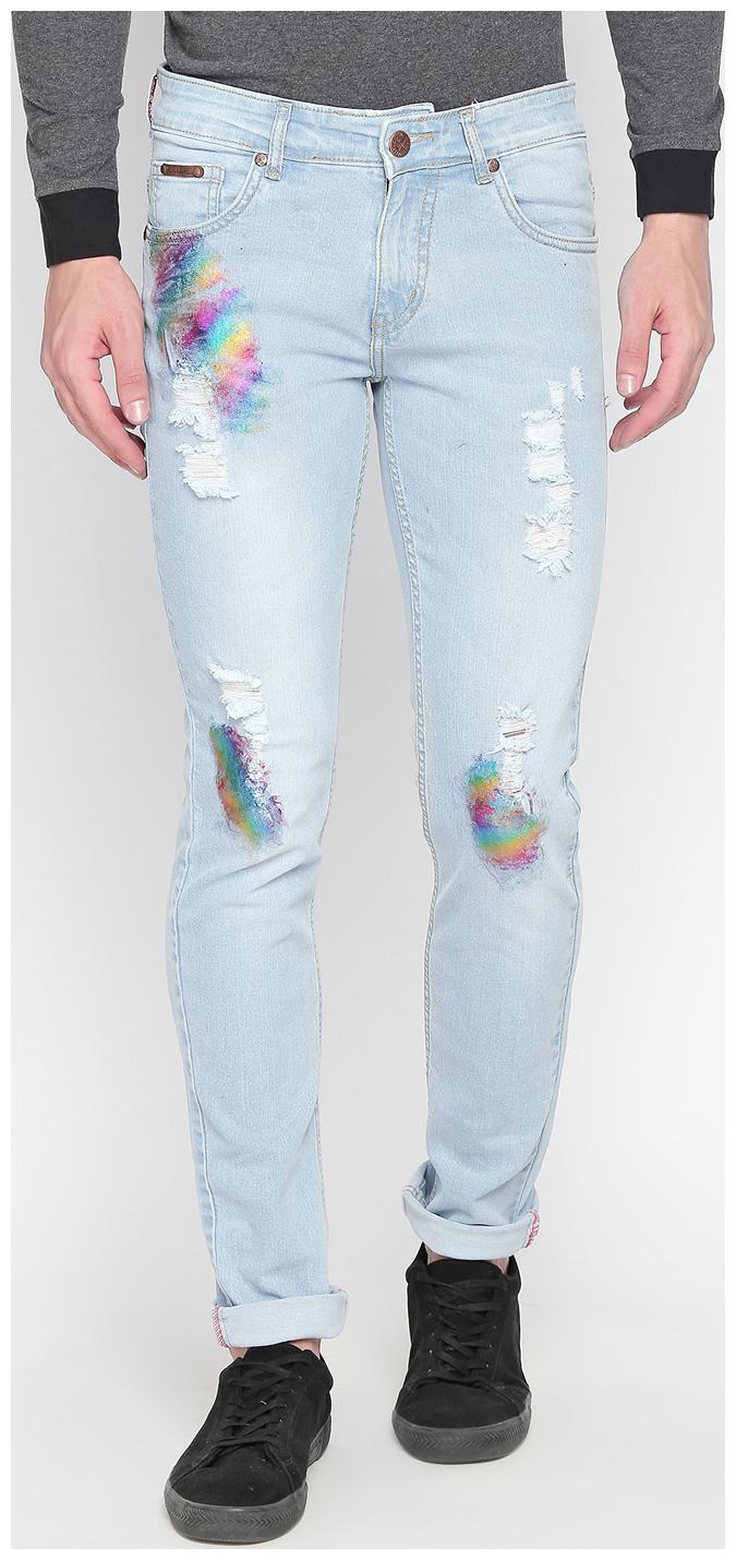 

BOLTS BARRELS Men Blue Slim Fit Jeans