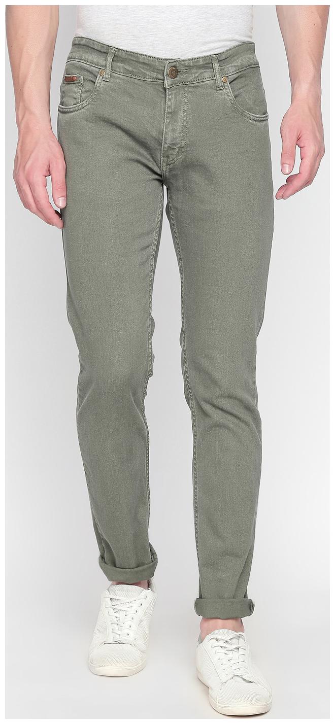 

BOLTS BARRELS Men Green Slim Fit Jeans