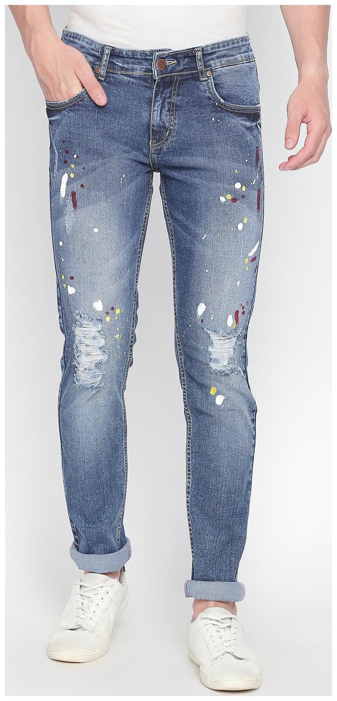 

BOLTS BARRELS Men Blue Slim Fit Jeans