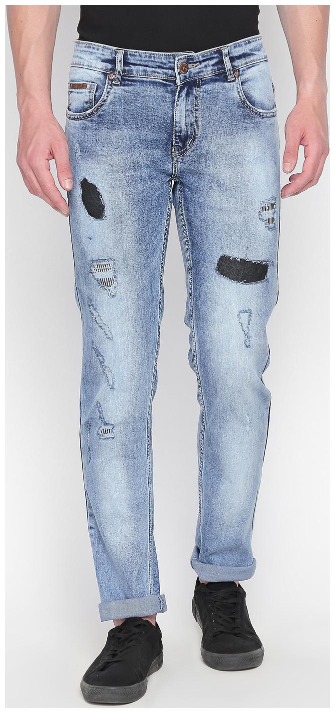 

BOLTS BARRELS Men Blue Slim Fit Jeans