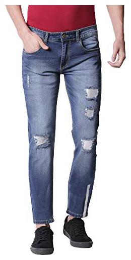

BOLTS BARRELS Men Blue Slim Fit Jeans