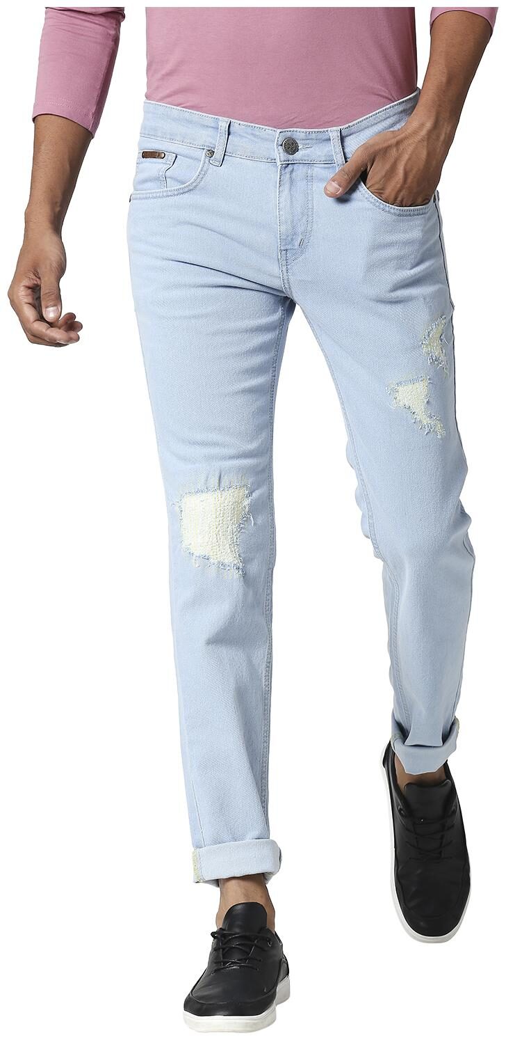 

BOLTS BARRELS Men Blue Slim Fit Jeans