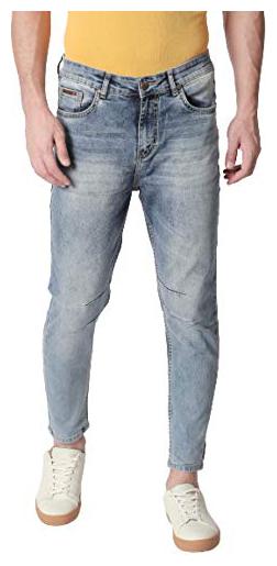 

BOLTS BARRELS Men Blue Tapered Fit Jeans