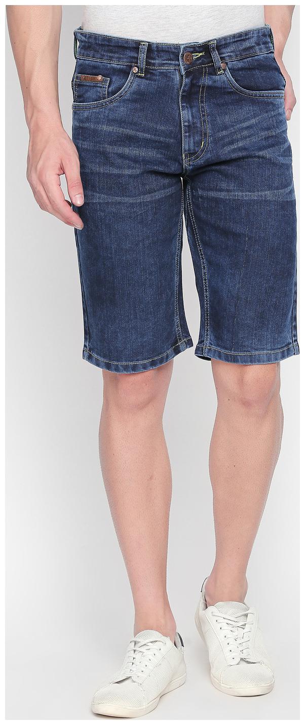 

BOLTS BARRELS Men Blue Slim Fit Regular Shorts