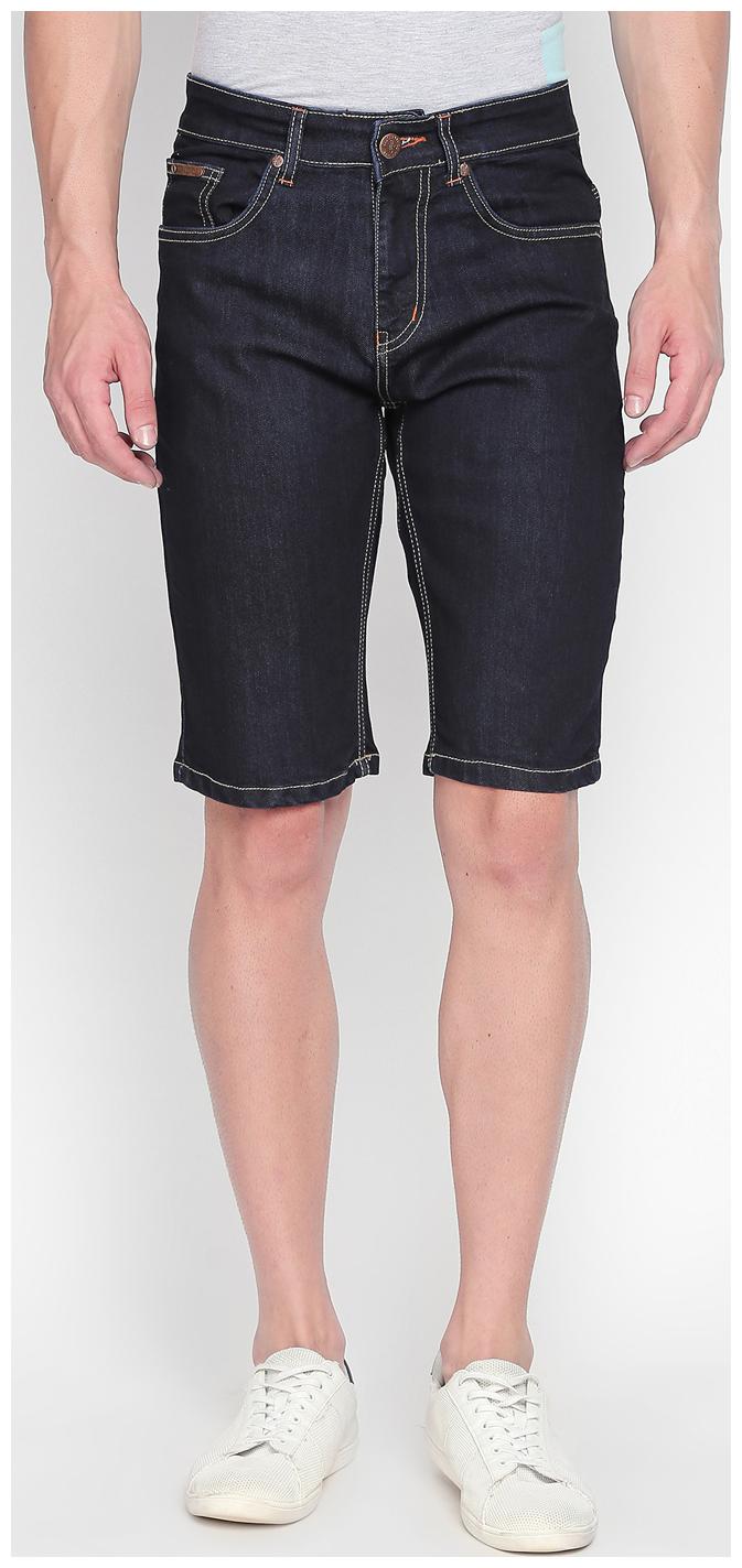

BOLTS BARRELS Men Black Slim Fit Regular Shorts