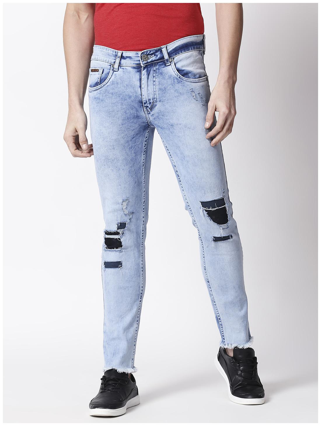 

BOLTS BARRELS Men Blue Slim Fit Jeans