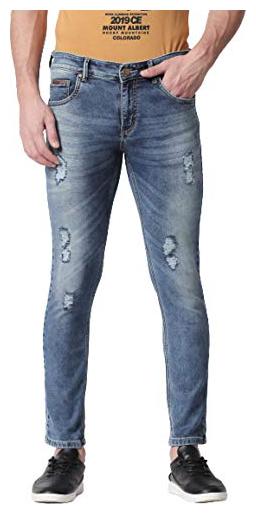 

BOLTS BARRELS Men Blue Slim Fit Jeans