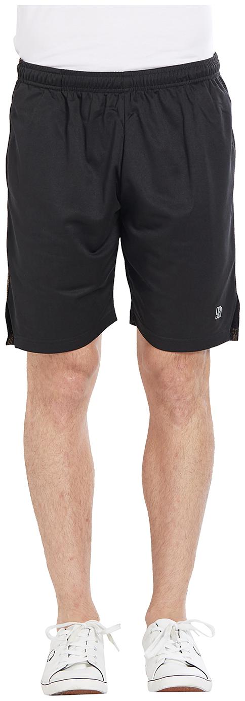 

BONATY Black 100 Polyester Solid Shorts For Men