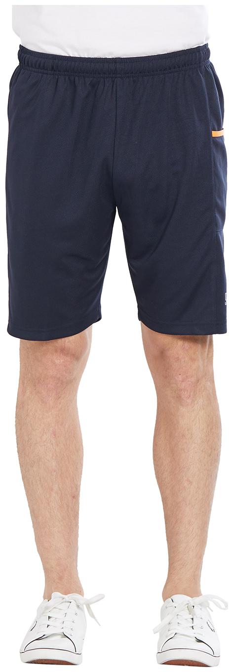 

BONATY Navy Blue 100 Polyester Solid Shorts For Men