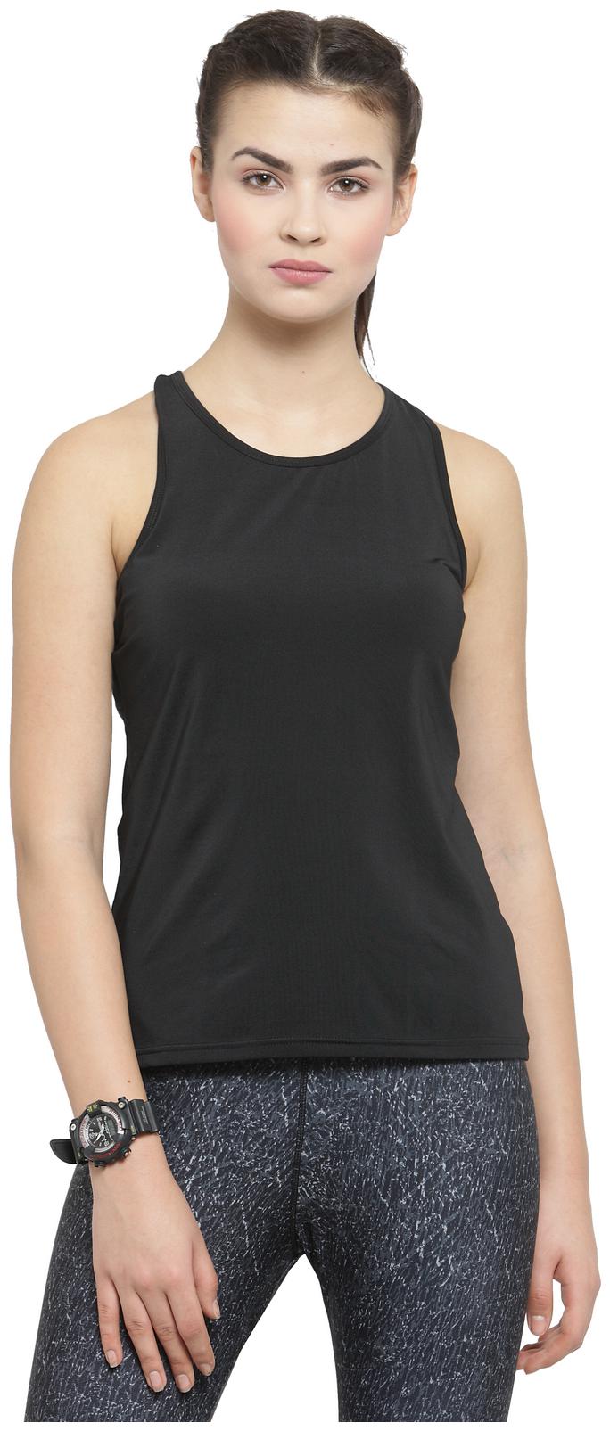 

Boston Club Women Solid Sports T-Shirt - Black