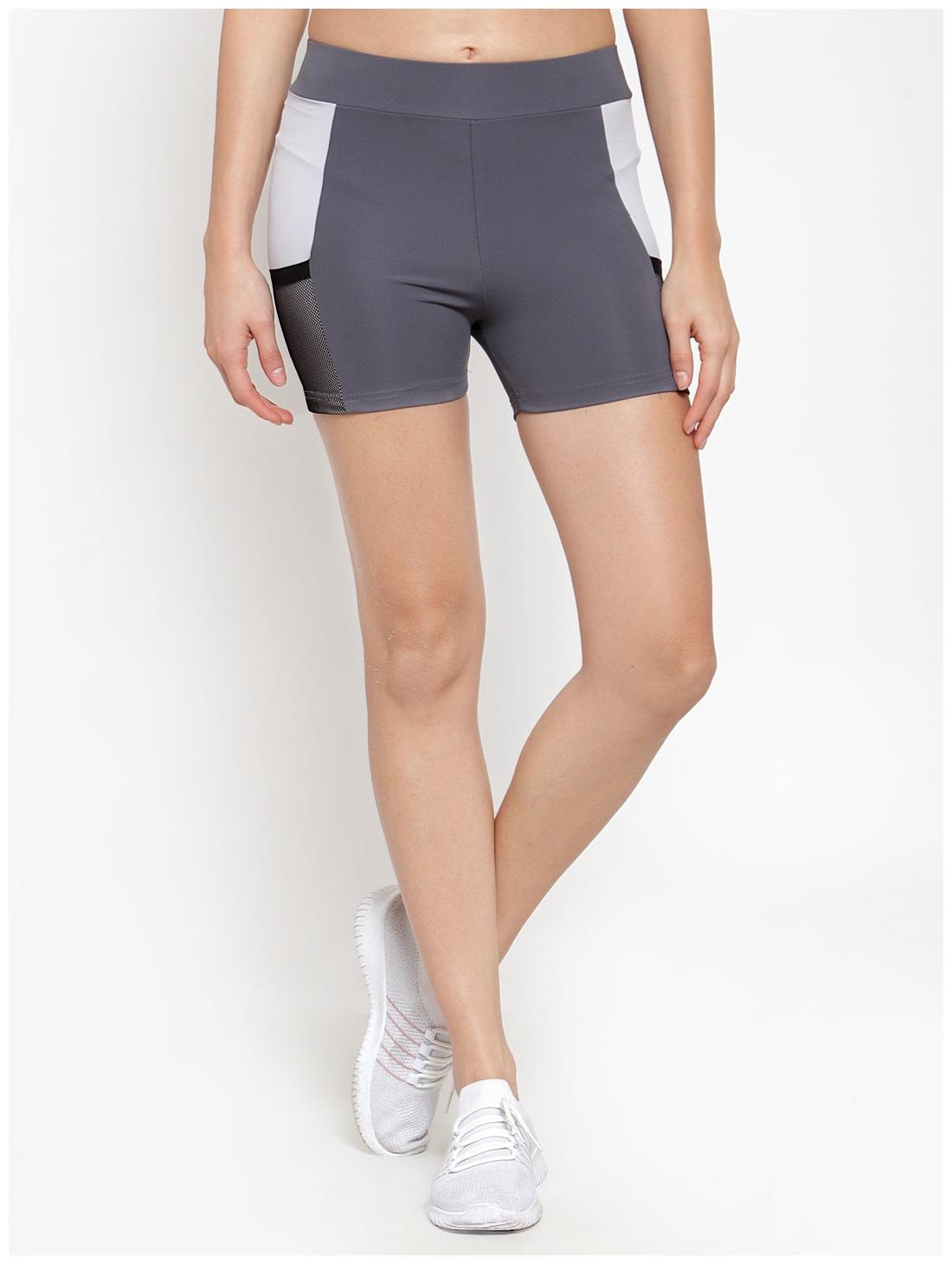 

Boston Club Women Regular fit Polyester Solid Shorts - Grey