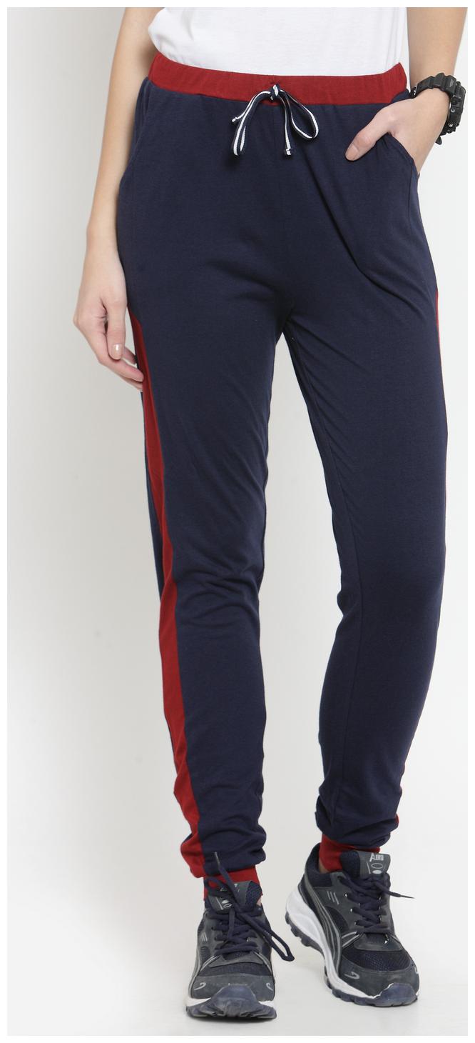 

Boston Club Women Regular fit Cotton Solid Track pants - Navy
