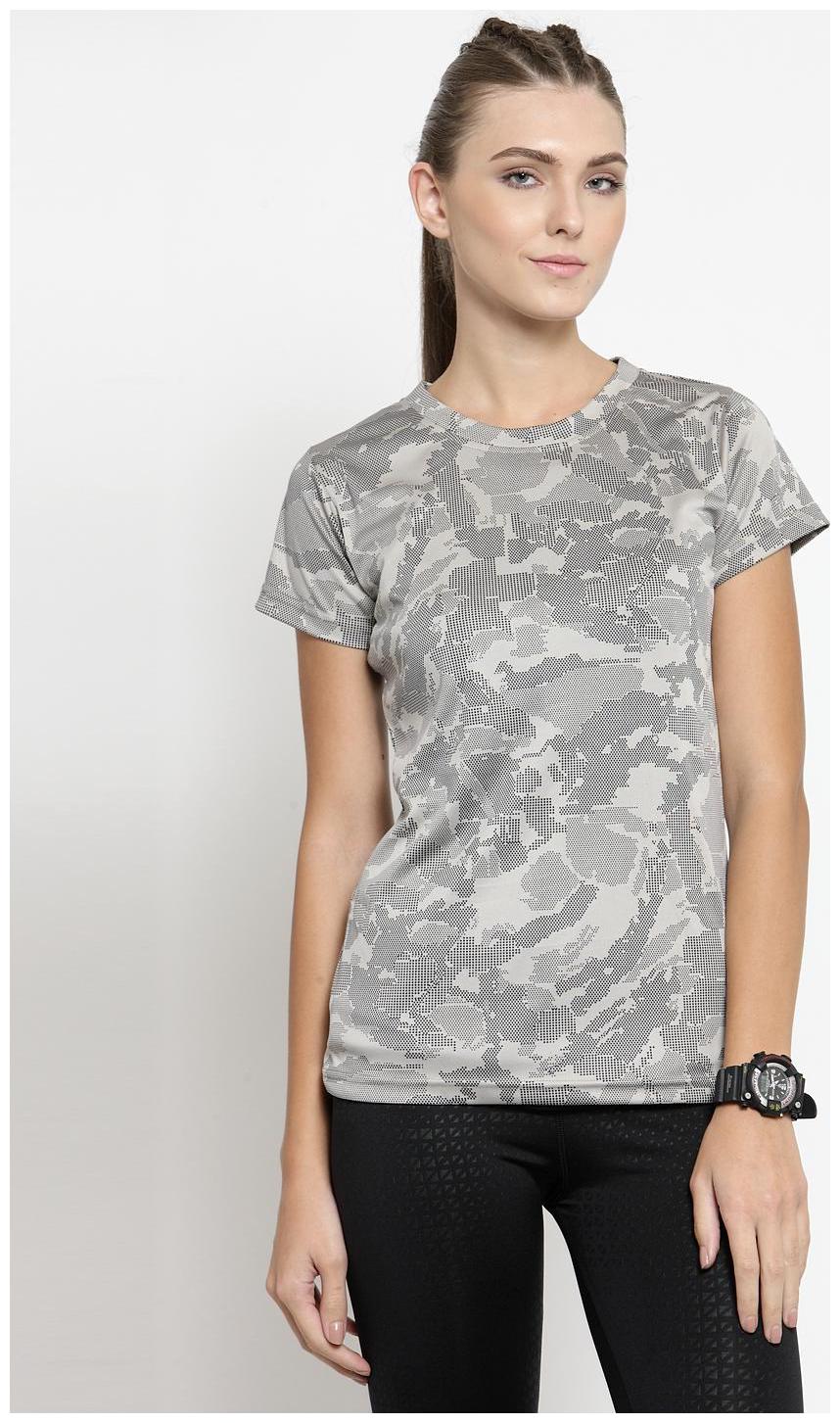 

Boston Club Women Printed Sports T-Shirt - Beige Black