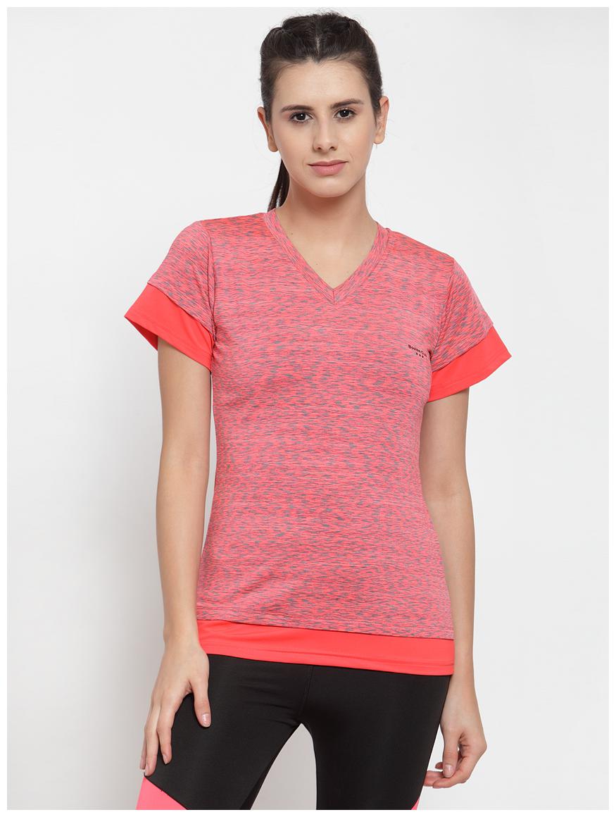 

Boston Club Women Printed Sports T-Shirt - Orange