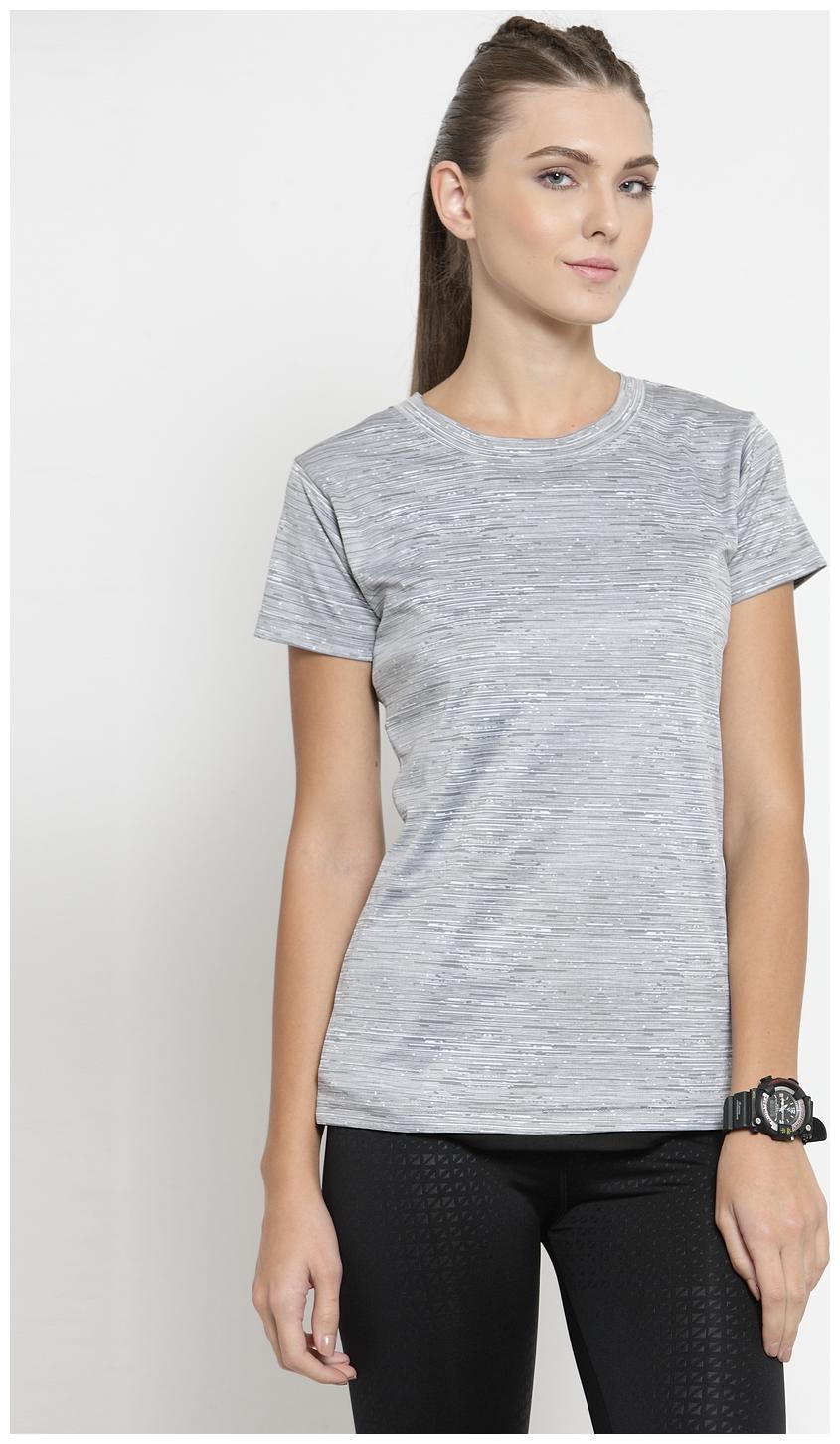 

Boston Club Women Printed Sports T-Shirt - Grey