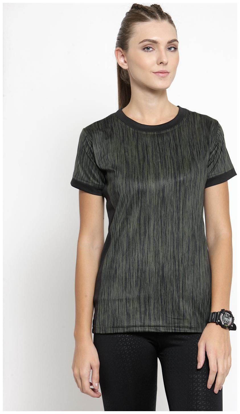 

Boston Club Women Printed Sports T-Shirt - Black Cream