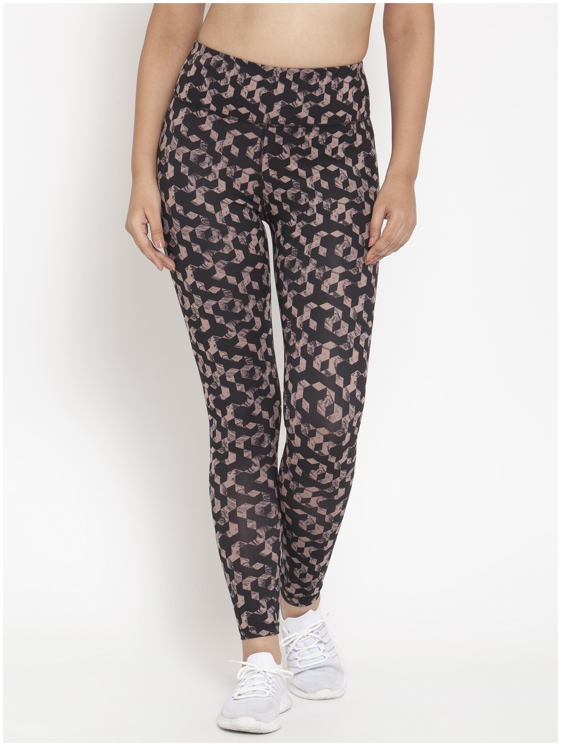 

Boston Club Printed Tights - Brown